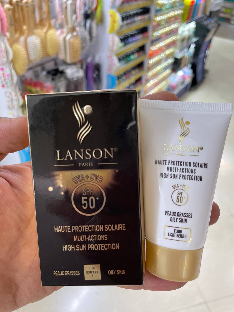 ضد آفتاب لانسون LANSON (اصل) بژ روشن SPF50 حجم ۴۰ میل